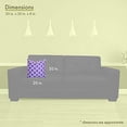 thumbnail image 3 of Majestic Home Goods Purple Links Large Pillow, 3 of 6