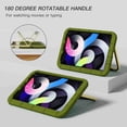 thumbnail image 6 of TECH CIRCLE Universal Case for iPad Pro (11-inch) & iPad Air (10.9-inch) Tablets - Kickstand Handle Rugged Case, Dark Green, 6 of 7