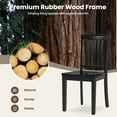 thumbnail image 6 of AFO Wood Dining Chairs Set of 6 with Curved Backrest for Kitchen and Dining Room,Black, 6 of 8
