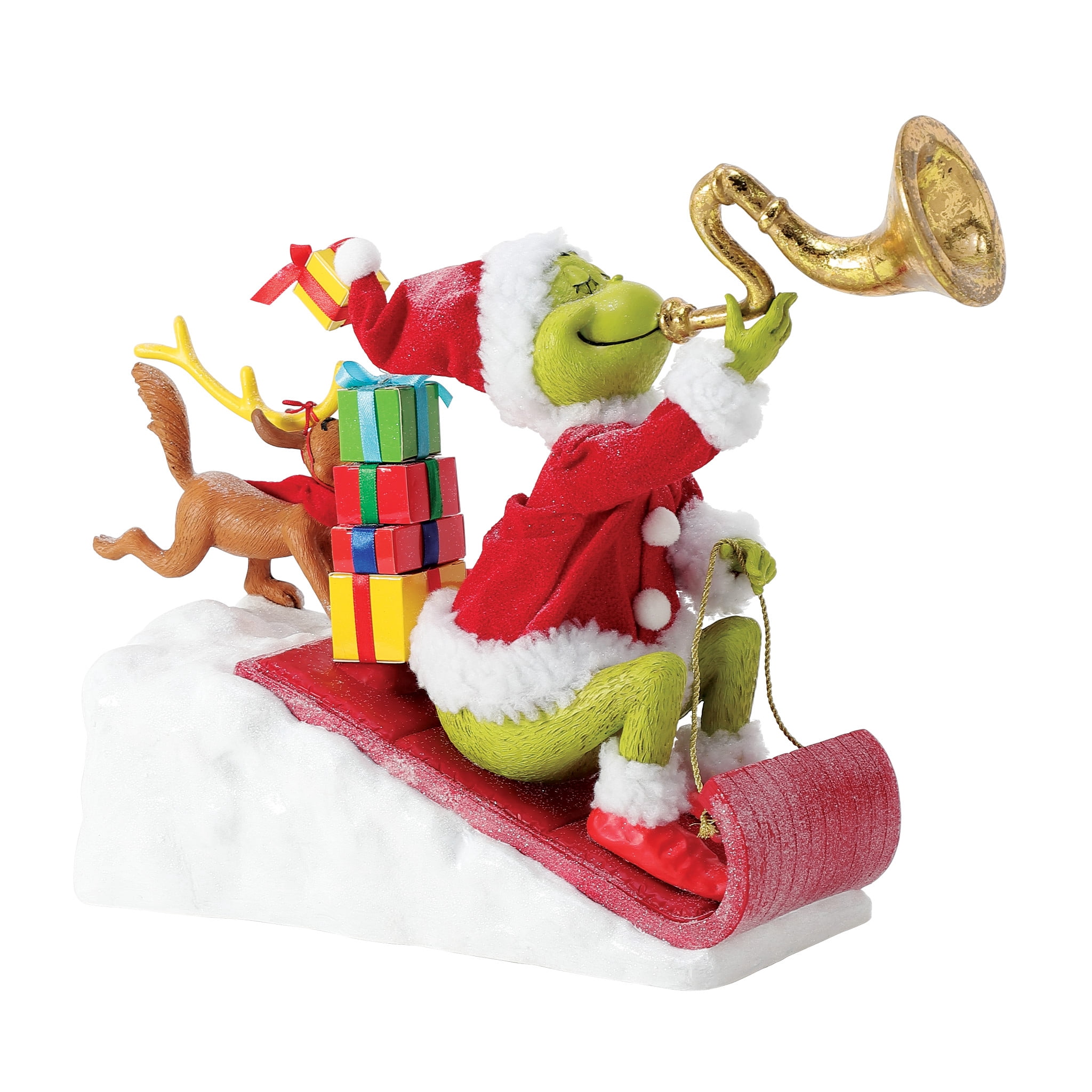 Department 56 Possible Dreams Here Comes the Grinch Christmas Multicolor Figurine 11in H