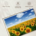 thumbnail image 6 of Elephant Stock Sunflower Field Horizon Wall Art - Horizontal Canvas Wall Art - Living Room Wall Decor - Nature Canvas - Orange And Blue Decor - 39" x 26", 6 of 8