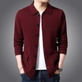thumbnail image 3 of Nuevo abrigo tipo cárdigan con botones de moda para otoño e invierno, abrigo tipo suéter de punto a la moda para hombre, 3 of 5