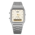 thumbnail image 1 of Casio Vintage Analogique Numérique Gris Plaqué Ionique Quartz AQ-230GG-9A Montre pour Homme, 1 of 1