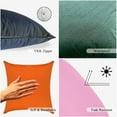 thumbnail image 4 of A1HC Outdoor Waterproof Pillow Covers 22x22 Inch, Pack of 2, Burning Orange – Luxurious Decorative Throw Pillow Covers for Garden, Sofa & Chairs, 4 of 4