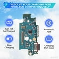 thumbnail image 4 of for Samsung Galaxy S24+ Plus Charging Port Replacement USB Charger Dock Connector Flex Cable Type-C Board USB Charger Type-C Board Connector Replacement Repair Fix for SM-S926U SM-S926U1, 4 of 6