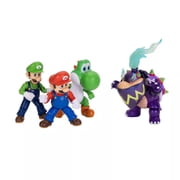 Super Mario Galaxy Movie Mairo, Luigi, Yoshi & Wonder Bowser Jr. Action Figure