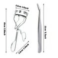thumbnail image 2 of Futoo Eyelash Curler w/ Eyebrow Comb Beauty Tools, Silver, 2 of 8