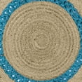 thumbnail image 6 of Oussum Hand Woven Natural Jute Area Rug Round Indoor Home Décor Area Runner Online, 6 of 6
