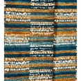 thumbnail image 3 of Plutus Brands Timber Blue and Beige Textured Luxury Decorative Throw Pillow Double Sided 20" x 20", 3 of 3