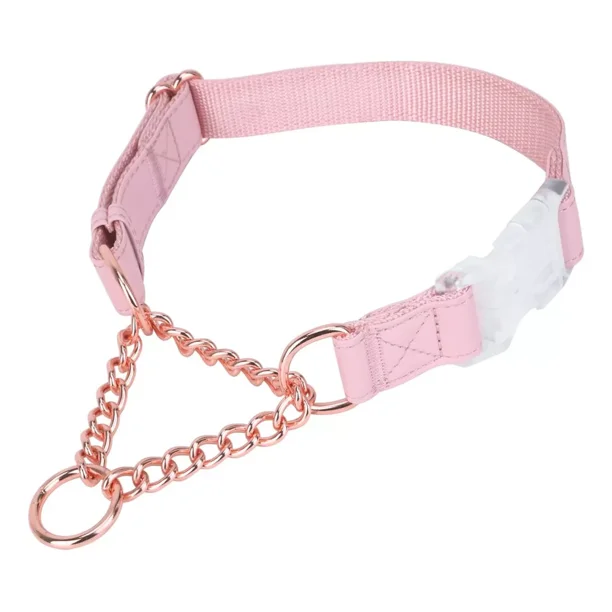 Collar De Martingala De Cuero Suave Para Perros, Cadena De O