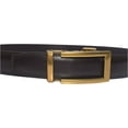 thumbnail image 6 of Marshal Men's Genuine Leather Ratchet Dress Belt With Automatic Buckle Brown Buckle7, 50", 6 of 9