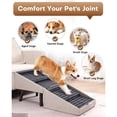 thumbnail image 6 of 17.13" H Dog Stairs for Small Dogs, 2-in-1 Pet Steps & Ottoman - Foldable Dog Stairs for Couch, Non-Slip Wooden Pet Stairs for Puppy Senior Injured Dogs, 6 of 6