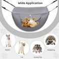 thumbnail image 5 of 2Pcs Cat Cage Hammock with Adjustable Straps, Hanging Pet Bed, Breathable Pet Cage Hammock for Indoor Cats Kitten Hamster Rabbit, 5 of 5