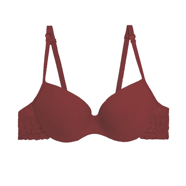 Aayomet Bras for Women Fastening Bra With Underwire Full Coverage Bra (Red, 42/95B)