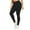 Black, variant on Timegard Yoga Legging Pants for Women Plus Size Fall Winter Casual Skinny Thick Stretch Pants Solid Color