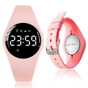 Fitness Tracker Pedometer Watch Without App, 20 Days Battery Life Rechargeable Waterproof Sports Digital Wristwatch with Stopwatch Distance/Calories/Step Tracker for Girls and Women