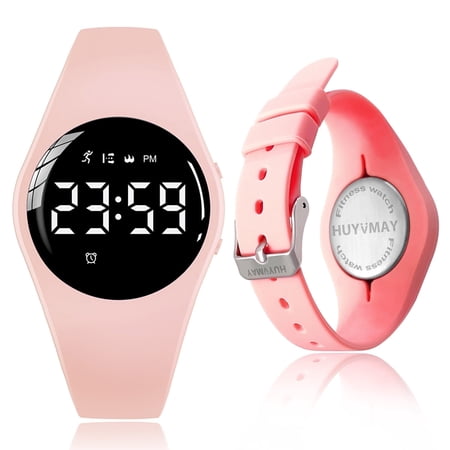 Fitness Tracker Pedometer Watch Without App, 20 Days Battery Life Rechargeable Waterproof Sports Digital Wristwatch with Stopwatch Distance/Calories/Step Tracker for Girls and Women