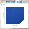 thumbnail image 2 of Uxcell Men's Pocket Squares Hankie Satin Solid Suits Handkerchief Bulk Set Sapphire, 2 of 7