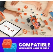 MEGA Hot Wheels Tiger Shark Chomp Course Monster Truck Building Toy with 2 Figures (245 Plastic Pieces)