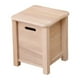 thumbnail image 1 of Taburete de almacenamiento de madera Taburete pequeño para el hogar Decoración Artesanía con forma redondeada 30cmx30cmx35cm, 1 of 9