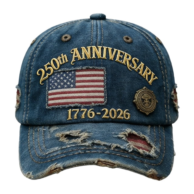 TIELUTT USA 250th Anniversary Print Baseball Cap Minimalist Letter Sun Hat For