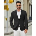 thumbnail image 2 of COOFANDY Men's Casual Blazer Jacket Slim Fit Two Button Suit Jackets Lightweight Knit Sport Coat, 2 of 6