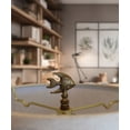 thumbnail image 2 of Angel Fish Lamp Finial Antique Brass, 2.3"h, 2 of 5