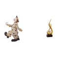 thumbnail image 1 of Figuras de payasos,Estatua de payaso,escultura,adorno de mesa,Escultura abstracta de fuego,Estatua de arte abstracto,adorno para decoración del hogar,Escultura de fuego, 1 of 8