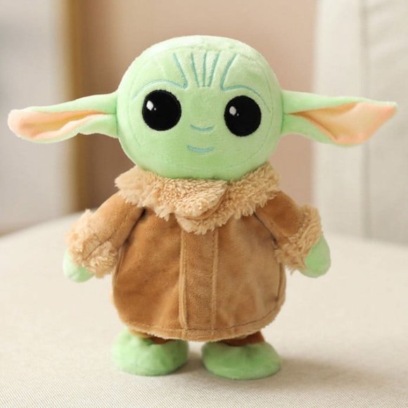 Alien Electric Plush Toy Can Learn To Talk And Walk Electric Yoda Favorite Cuddly Christmas Gift 7.88 inch Hugging Sleeping Plush Pillow for Home Decor