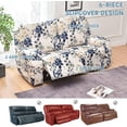thumbnail image 4 of Recliner Slipcovers -Pieces Lazyboy Recliner Covers Recliner Couch Covers Recliner Chair Cover Non Slip Reclining Slipcovers with Storage Pockets Furniture Protector for Living Room, 4 of 7