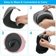 thumbnail image 5 of Uxcell Travel Pillow, Plane Sleeping Pillow with Earplugs Eye Masking for Train, Red, 5 of 6