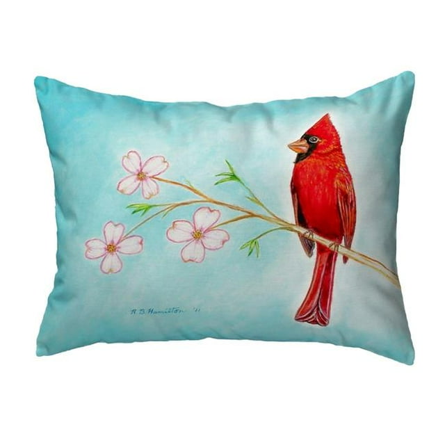 Betsy Drake KS470 11 x 14 in. Dicks Cardinal Small No-Cord Pillow