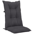 thumbnail image 4 of vidaXL Garden Highback Chair Cushions 6 pcs Anthracite 47.2"x19.7"x2.8" Fabric, 4 of 8