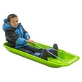 thumbnail image 5 of Lucky Bums Snow Kids 48" Plastic Toboggan Sled w/ Pull Rope, Green (2 Pack), 5 of 7