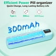 thumbnail image 5 of Smart Pill Organizer with Alarm, Bluetooth Daily Once a Day Pill Box 7 Day with APP, Weekly Travel Pill Case, Portable Pill Reminder for Medicines, Supplements and Vitamins(Green), 5 of 7