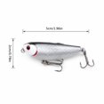 thumbnail image 3 of Bisitoy 2Pcs Soft Plastic Fishing Lures Swimbait Paddle Tail Hook for Pike Muskie, 3 of 4
