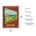 thumbnail image 2 of Bretagne (Brittany) - Visitez La France (Visit France) - SNCF (French National Railway Company) - Vintage Travel Poster by Jean Garcia c.1953 - Fine Art Matte Paper Print (Unframed) 24x32in, 2 of 4