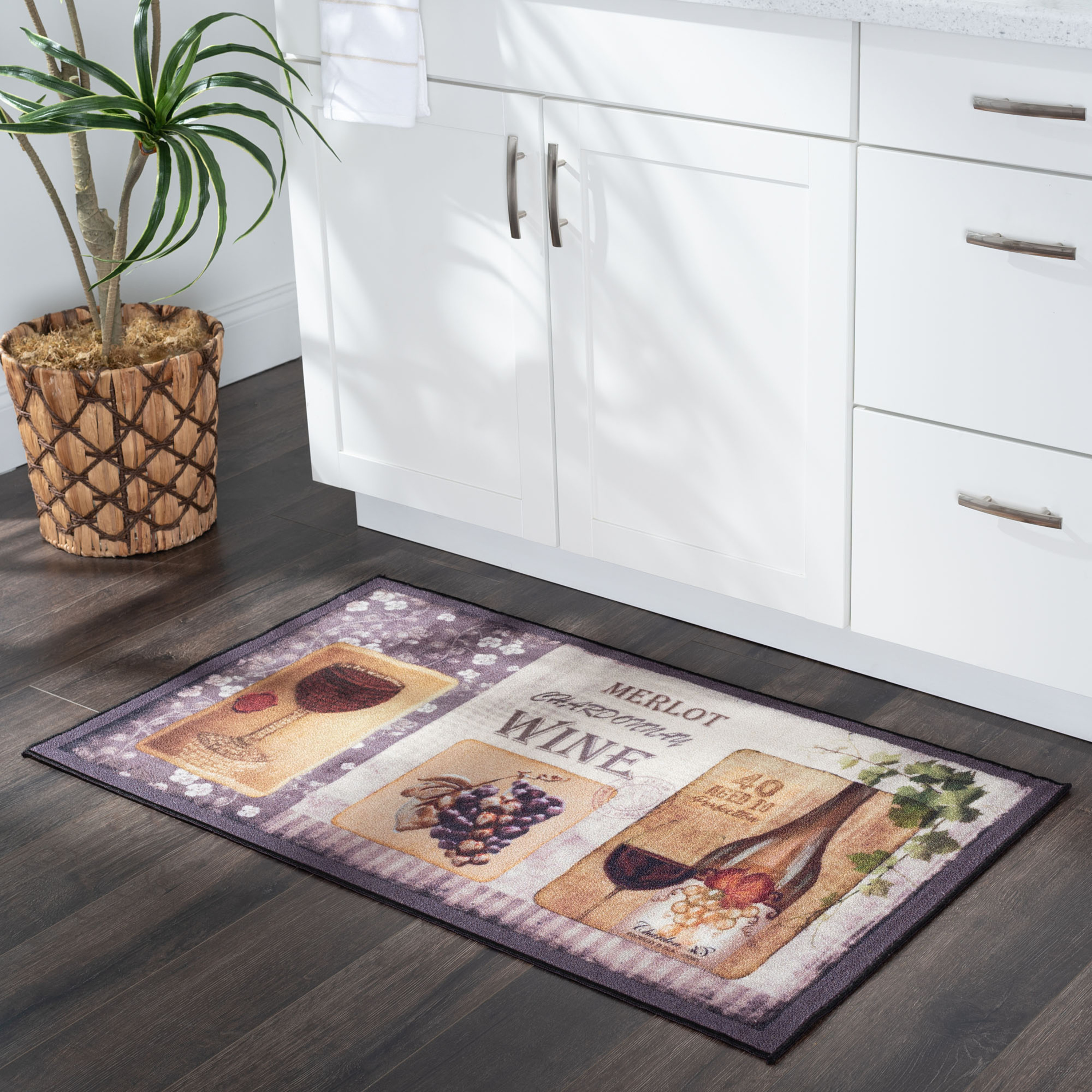 26x44 Modern Brown Runner Rugs for Hallway | Indoor Entry, Entryway, Walkway or Kitchen Rug 2'2'' x 3'8''