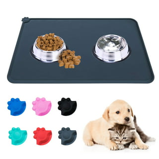 Dog Mat Food Tray, TSV Pet Food Tray for Food and Water Bowls