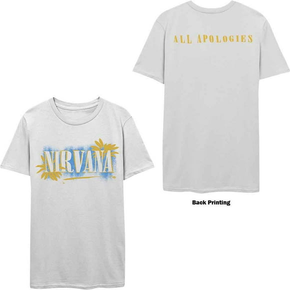 Nirvana Unisex T-Shirt All Apologies (Back Print)