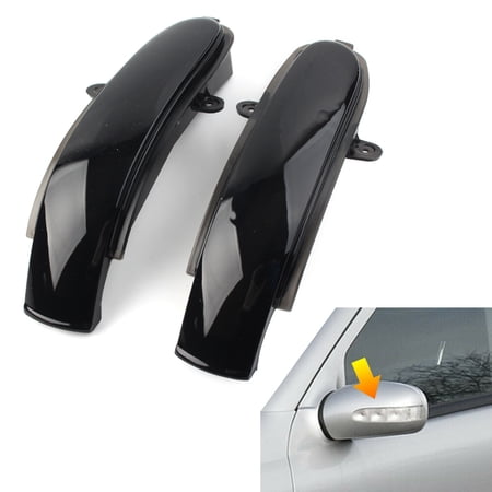 NS LED Side Mirrors, Car Accessories Sequential Dynamic Turn Signal Lights Indicator Smoke Lens for Mercedes Benz C Class W203 / S203 / CL203 2001-2007