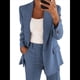 thumbnail image 1 of Conjuntos de 2 Piezas para Mujer, Grandes, Estilo Informal de Negocios, Larga, Solapa, Pantalón Recto, Trajes. Azul XXL, 1 of 5