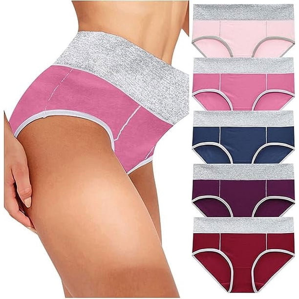 Xiao Hua Ropa interior sin costuras para mujer, bragas sexys de encaje estilo hipster, tanga, bragas, ropa interior para mujer, 5 piezas, L