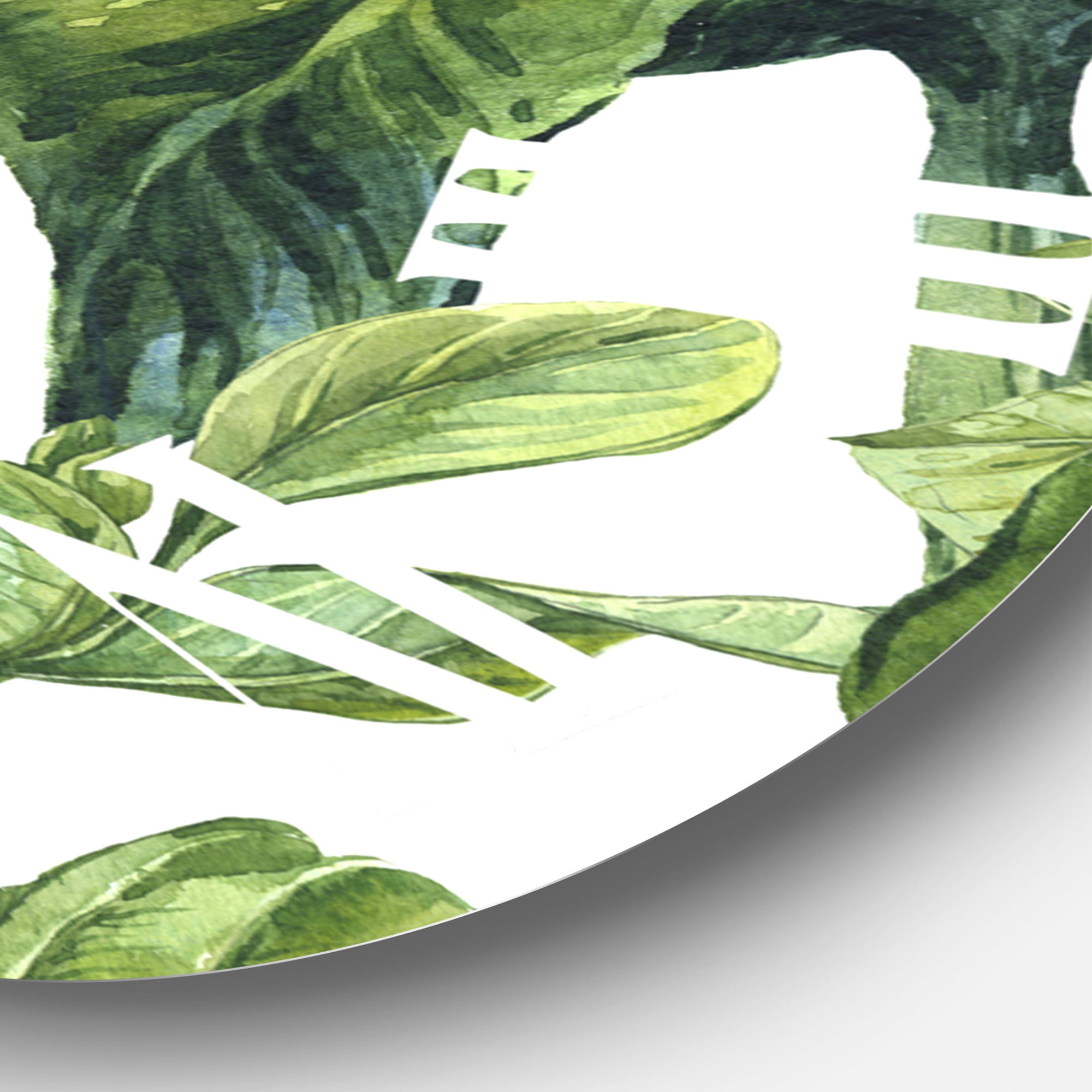 Designart 1 in Tropical Wall Clock