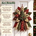 thumbnail image 3 of Festive Quilted Christmas Door Hanging DIY Sewing Kit，Scarlet Cardinal Song | 3D Padded Patchwork Sewing Set for Beginners, DIY Christmas Fabric Wall Hanging Kit, 3 of 8