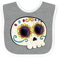 thumbnail image 3 of Inktastic Cute Sugar Skull for Day of the Dead Boys or Girls Baby Bib, 3 of 4
