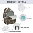 thumbnail image 4 of Happy Dog and Footprints Backpack for School,Cute School Bag,Schoolbag with Adjustable Shoulder Straps & Padded Back,13.4"x11"x4.7", 4 of 6