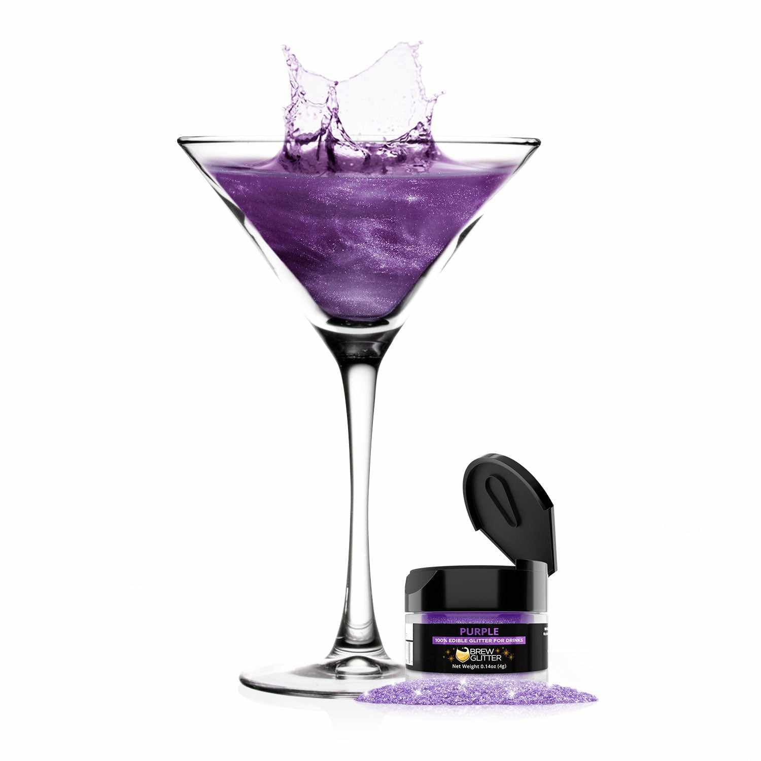 BREW GLITTER Purple Edible Glitter For Drinks, Cocktails, Beer, Drink  Garnish & Beverages, 4 Gram, KOSHER Certified, 100% Edible & Food Grade, Kosher Certified