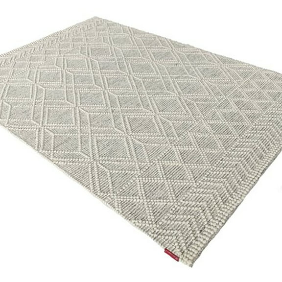 Handmade Ramsha Natural White Color Woven Rug - SRN 019