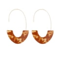thumbnail image 1 of Qarigey 1 par de aretes de estilo simple con estampado de leopardo en forma de U para niñas adolescentes Ropa, zapatos y accesorios Miscelánea Marrón Qarigey AP010170-04, 1 of 6